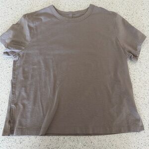 lululemon athletica Brown Short Sleeve Tee